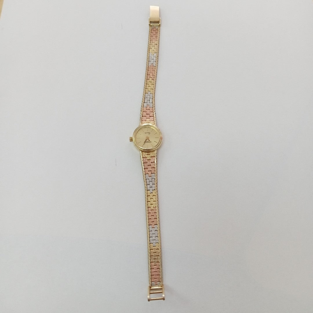 RELOJ CAJA Y PULSO ORO ORO 14 K 22.1 GRMS (SEMINUEVO)