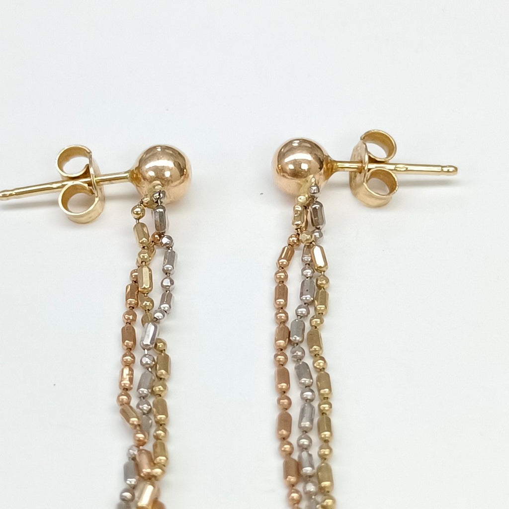 ARETES PAR ORO 14 K 3,00 GRMS (SEMINUEVO)
