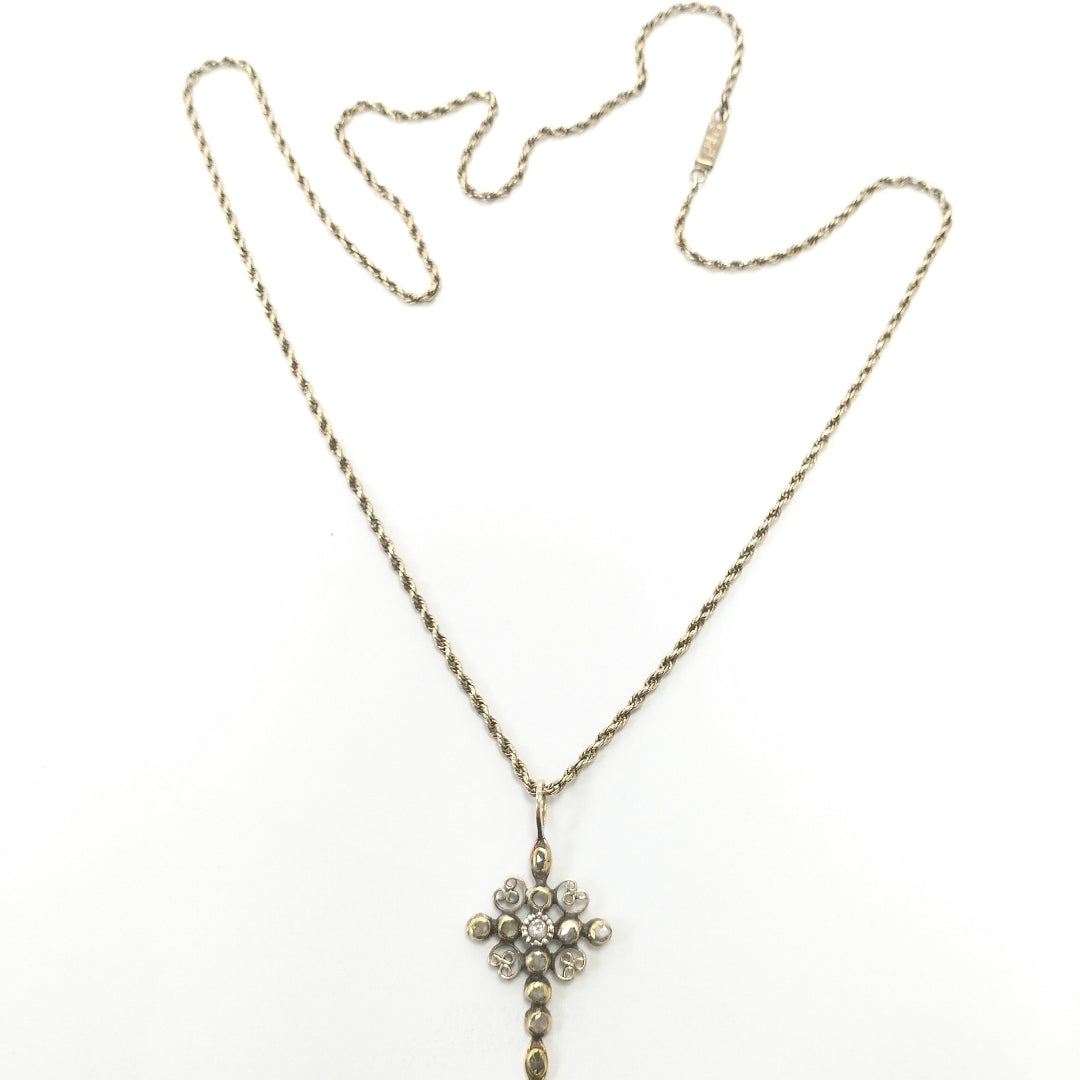 CADENA, CRUCIFIJO ORO 8 K 13.2 GRMS (SEMINUEVO)