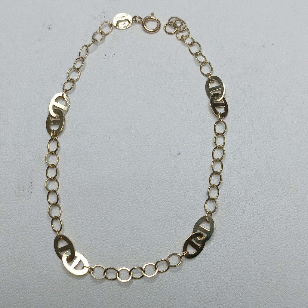 PULSERA TEJIDO ESPECIAL 14K 18 CM 1.6 GR (NUEVO)
