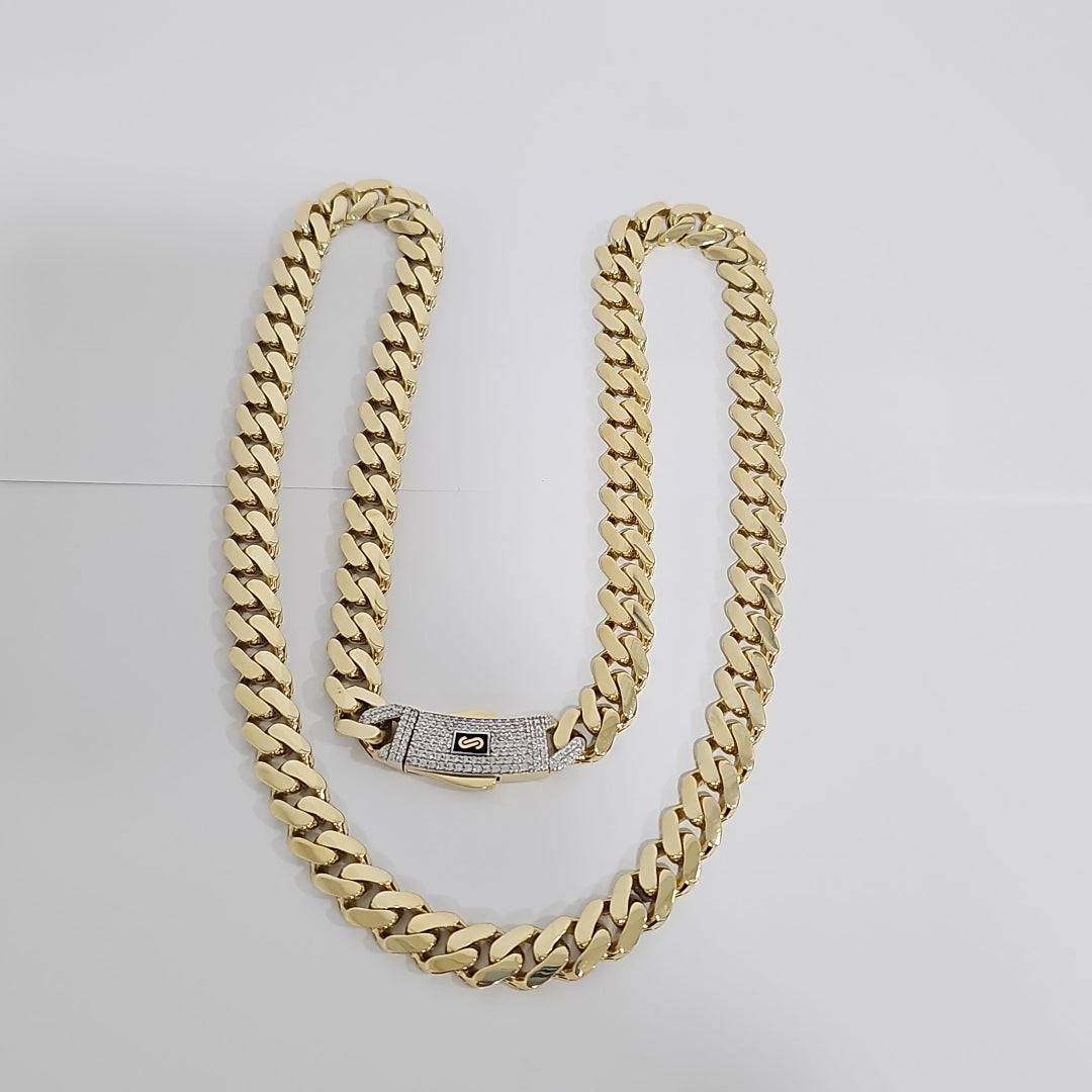 CADENA MONACO ORO 10K 31 (NUEVO)