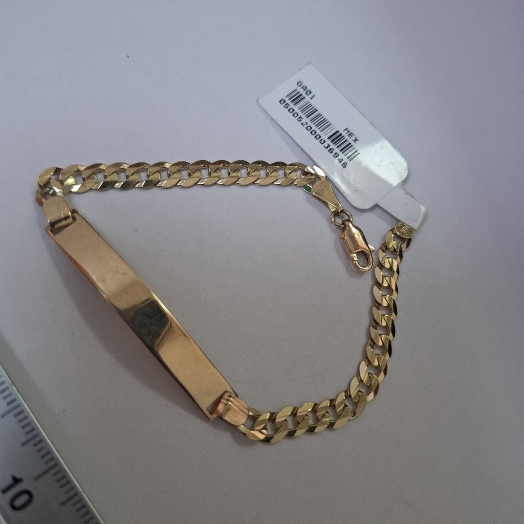 PULSERA ESCLAVA BARBADA 14K 18 CM 7.1 GR (NUEVO)