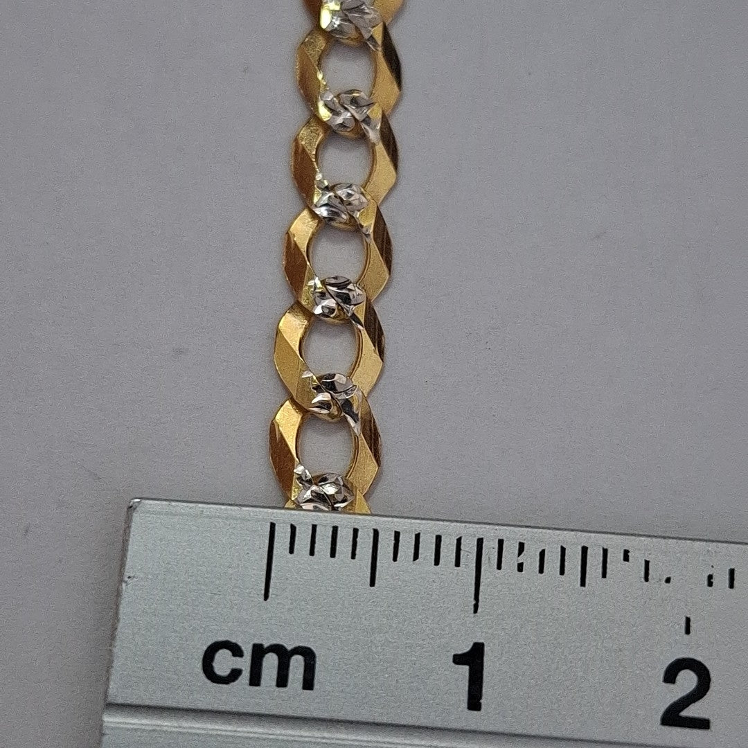 PULSERA BARBADA 14K 21 CM 6.2 GR (NUEVO)