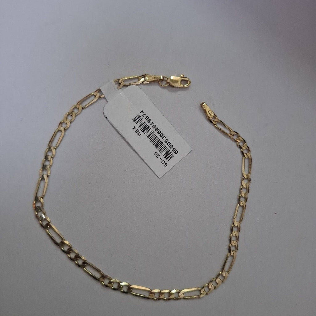 PULSERA TEJIDO 3X1 14K 21 CM 3 GR (NUEVO)