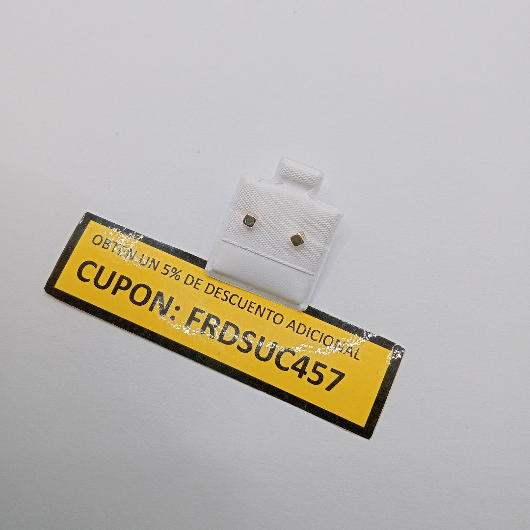 BROQUELES BROQUEL FIG CUBO 14K 0.203 GR (NUEVO)