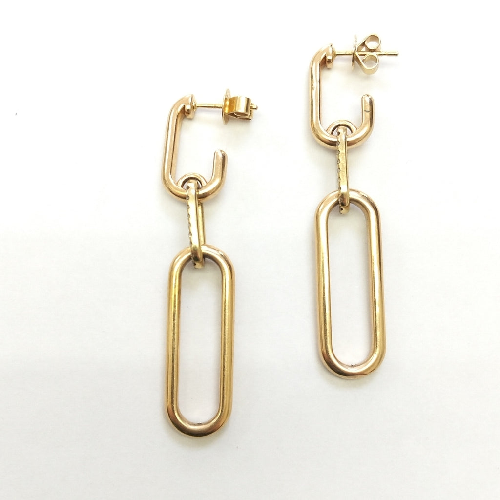 ARETES PAR ORO 14 K 5.3 GRMS (SEMINUEVO)