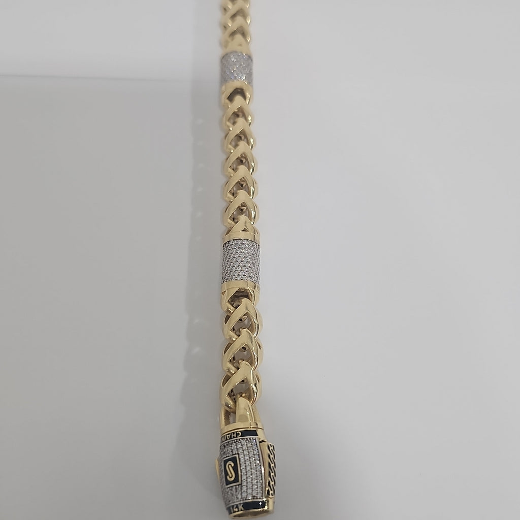 PULSERA CABALLERO MONACO ORO 14K 35.3 (NUEVO)
