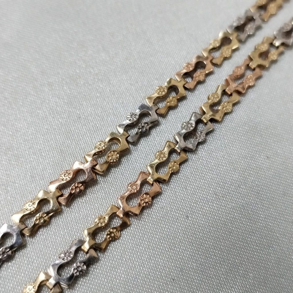 PULSERA ORO,ORO COMBINADO 10 K 2,50 GRMS (SEMINUEVO)