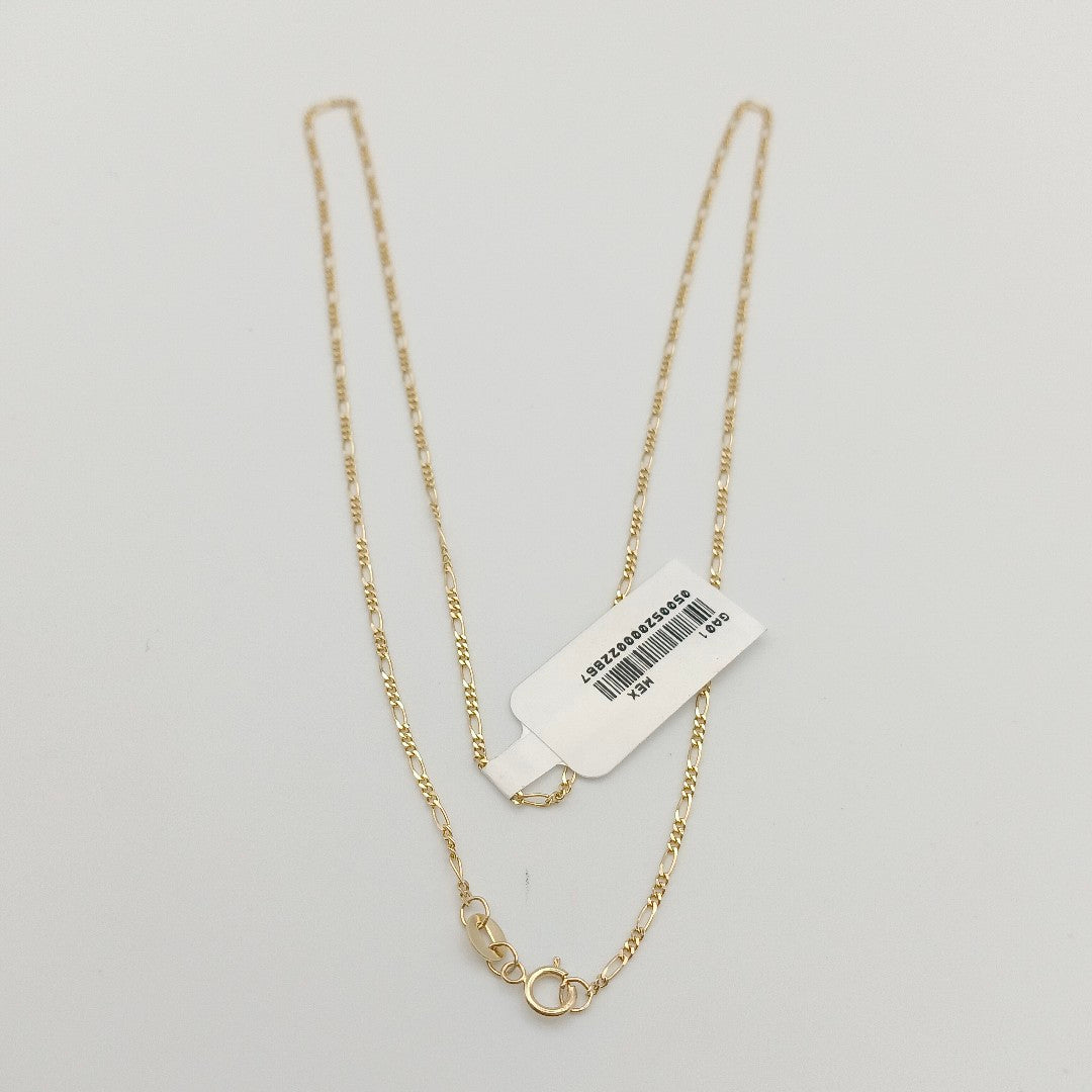 CADENAS TEJIDO 3X1 ORO 14K 55 CM 2.6 GR (NUEVO)