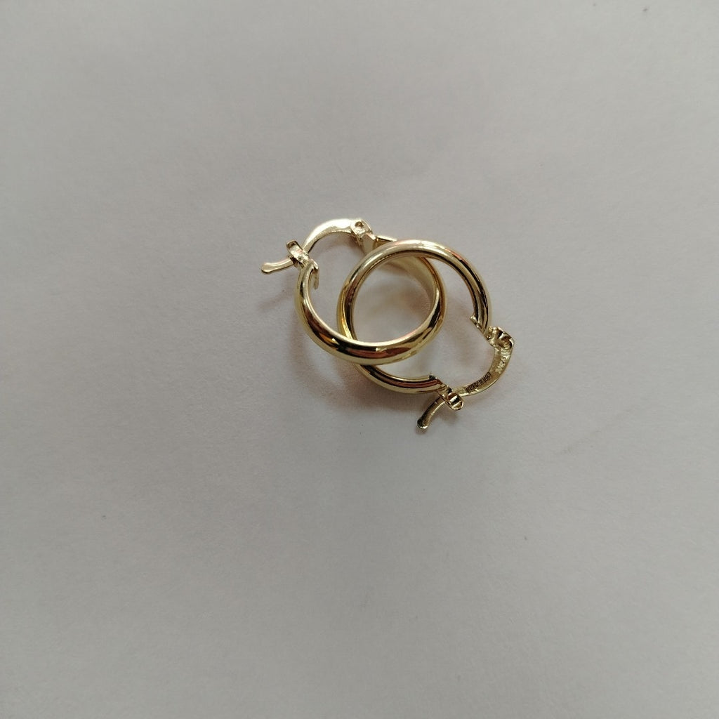 ARETES ARRACADA LISA 14K 1.7 GR (NUEVO)