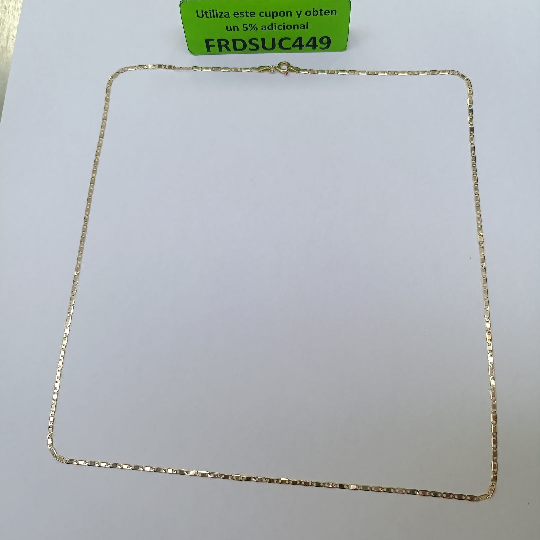 CADENA ORO, ORO COMBINADO 14 K 2.4 GRMS (SEMINUEVO)