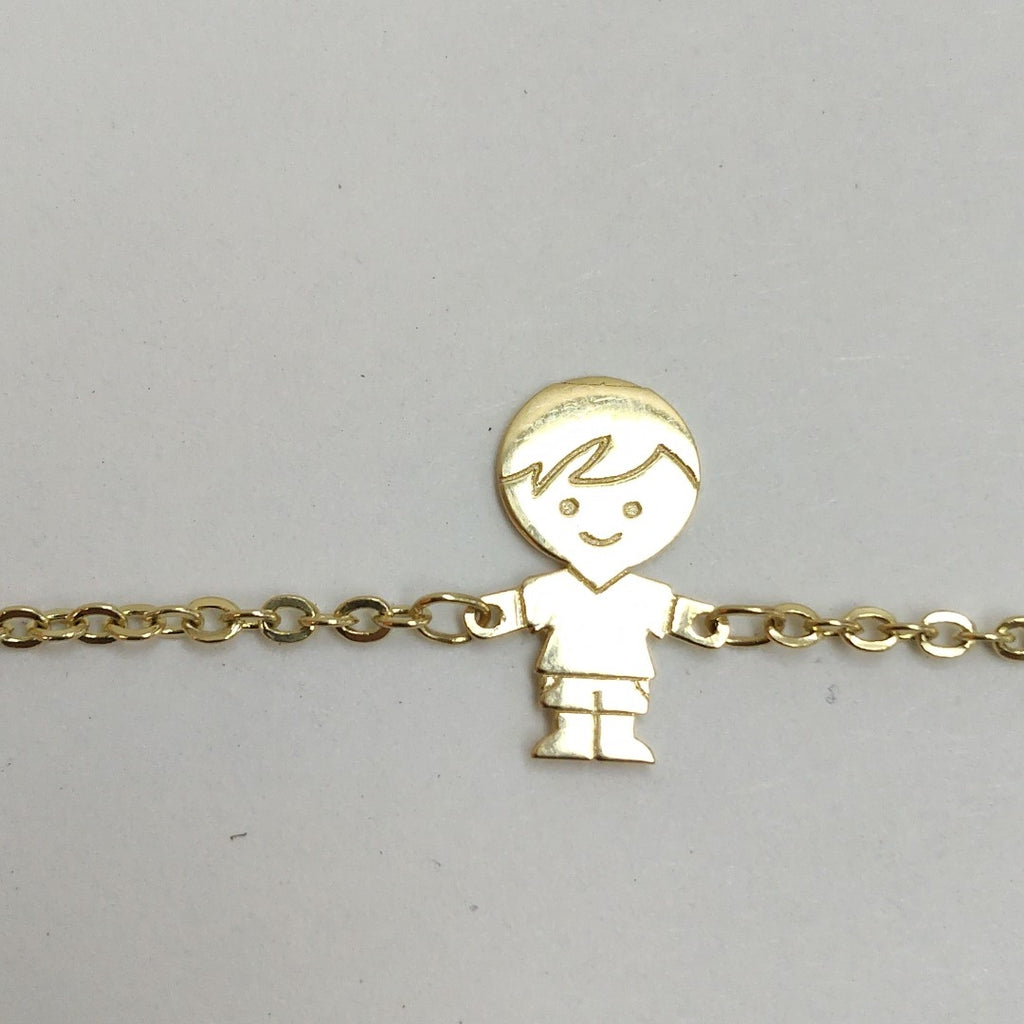 PULSERA TEJIDO ESPECIAL FIG NIÑO 14K 18 CM 1.5 GR (NUEVO)