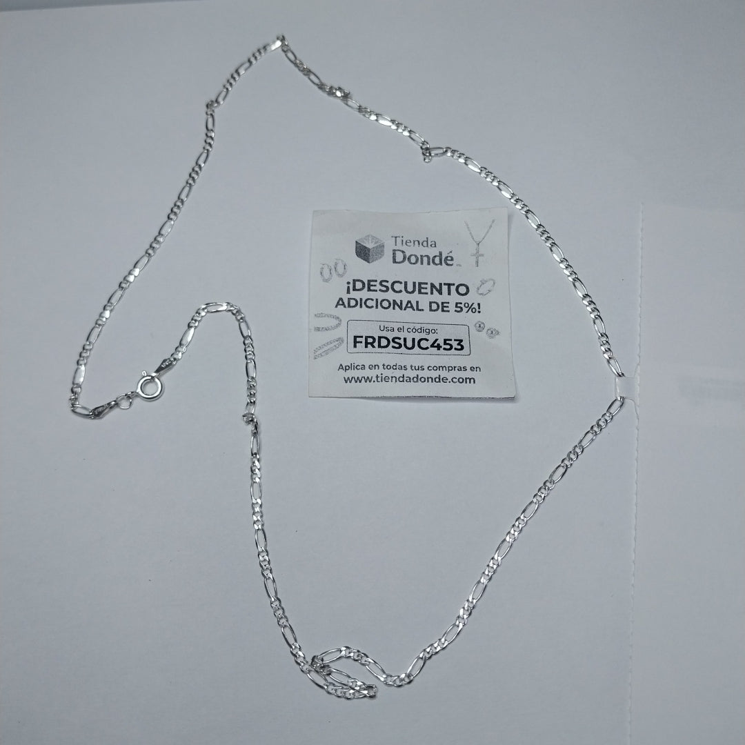 CADENA TEJIDO 3X1 PLATA .925 55 CM 4.1 GR (NUEVO)