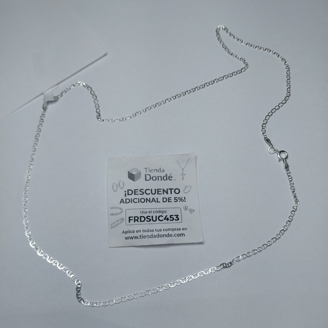 CADENA TEJIDO GUCHI PLATA .925 60 CM 3.8 GR (NUEVO)