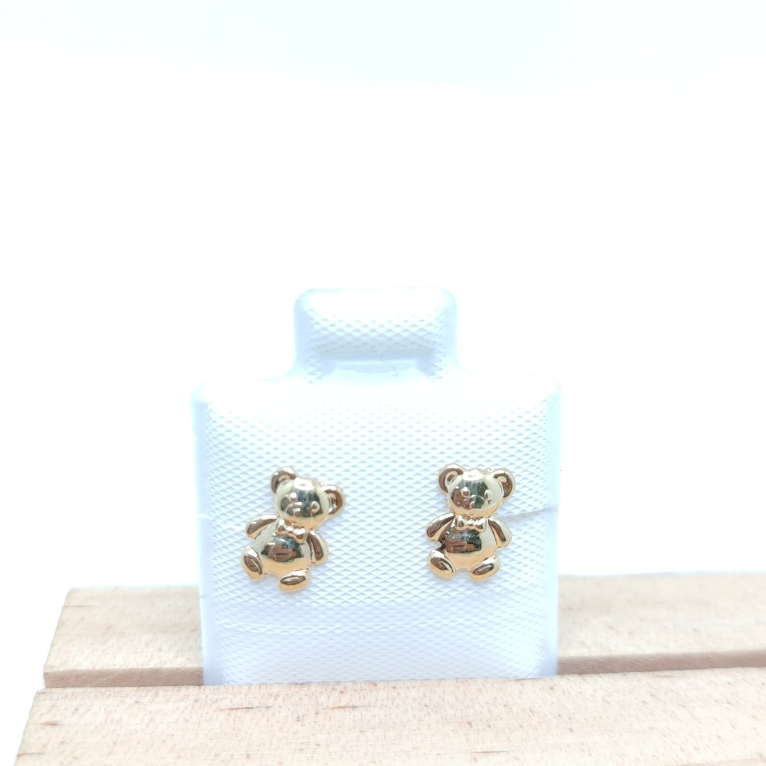 BROQUELES BROQUEL FIG OSO 14K 0.2592 GR (NUEVO)