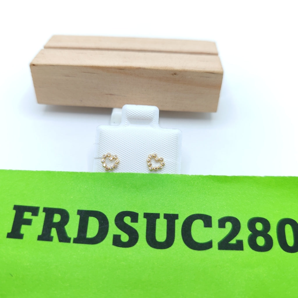 BROQUELES BROQUEL FIG CORAZON 14K 0.23 GR (NUEVO)