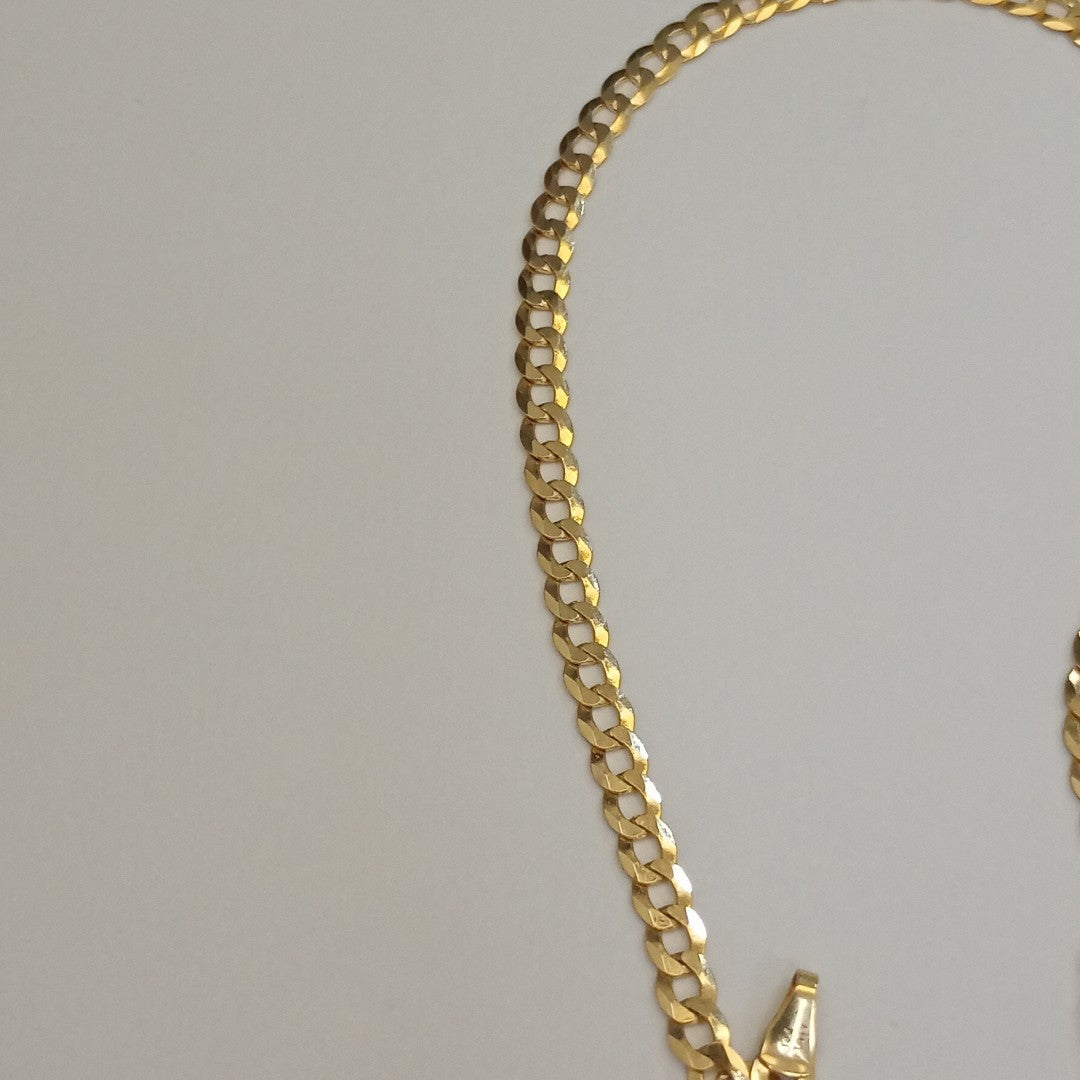 PULSERAS CABALLERO BARBADA AMARILLA ORO 14K 2.8 (NUEVO)