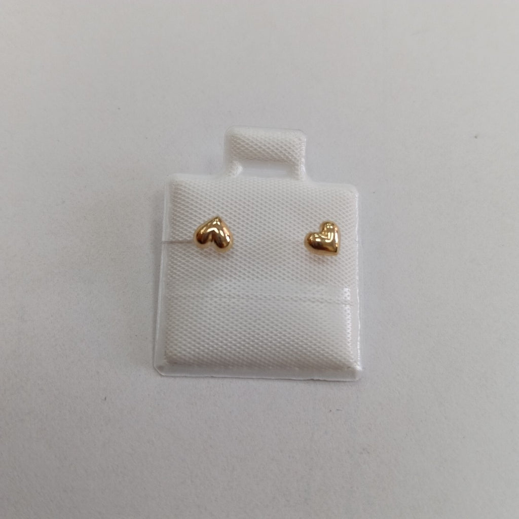 BROQUELES BROQUEL FIG CORAZON LISO 14K 0.1987 GR (NUEVO)