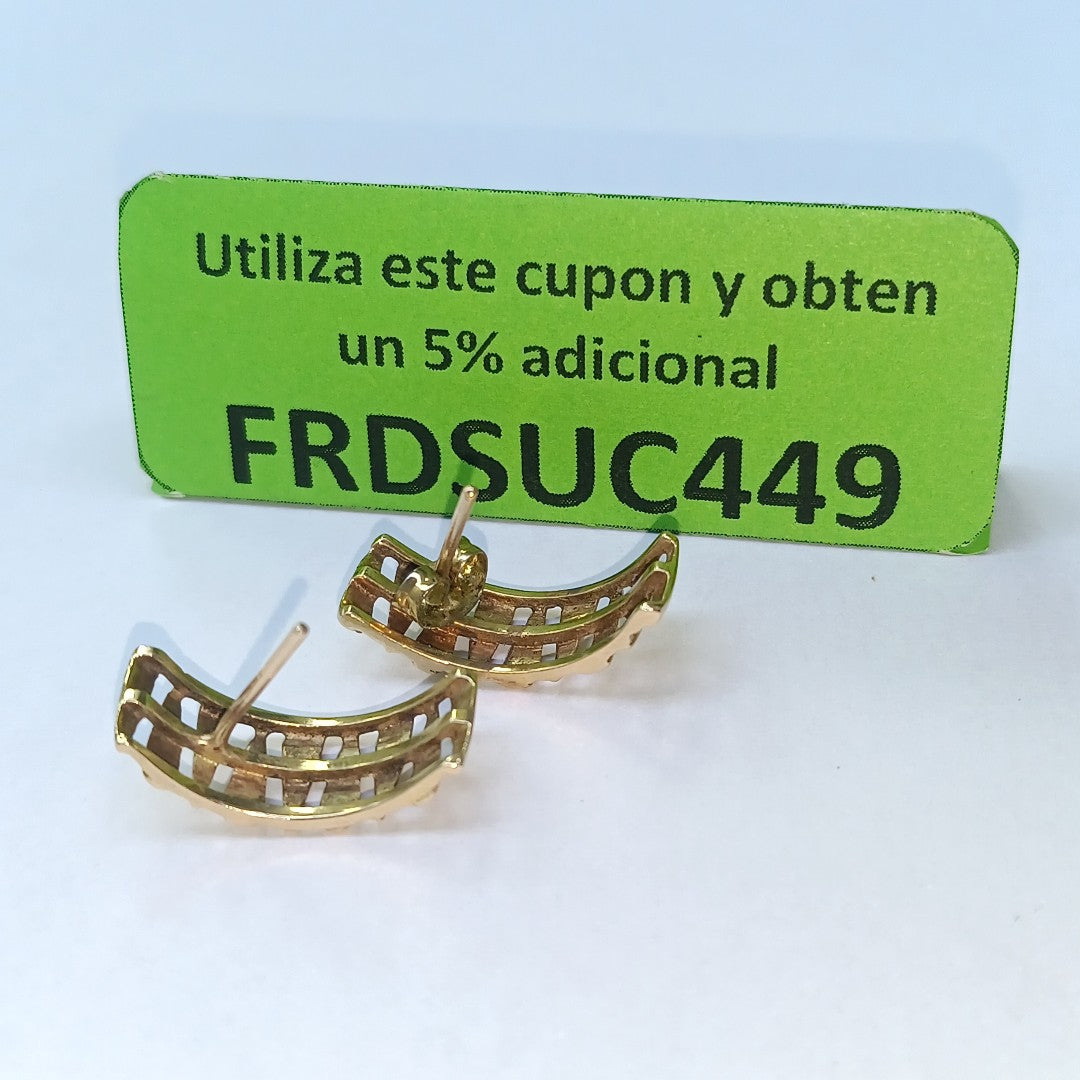 ARRACADAS PAR ORO 10 K 3,00 GRMS (SEMINUEVO)