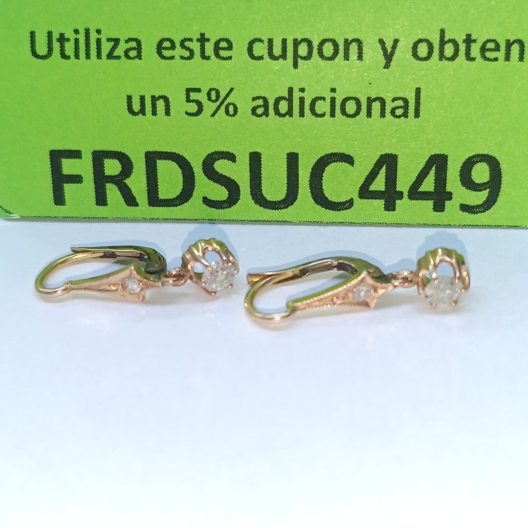 ARETES PAR ORO MUY BAJO 8 K 1,40 GRMS (SEMINUEVO)
