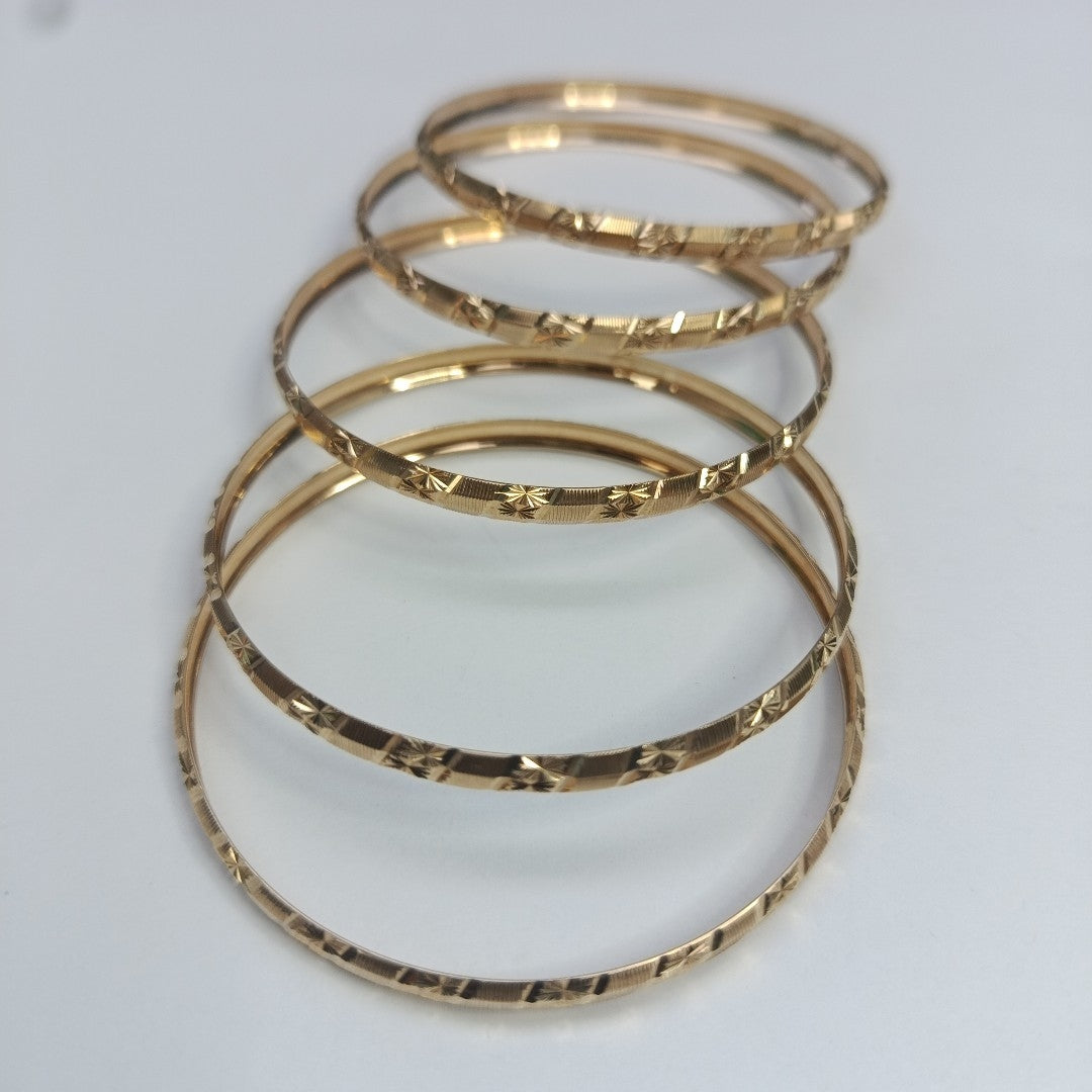 PULSERA RIGIDA,SEMANARIO DE PULSERAS ORO 10 K 17,40 GRMS (SEMINUEVO)