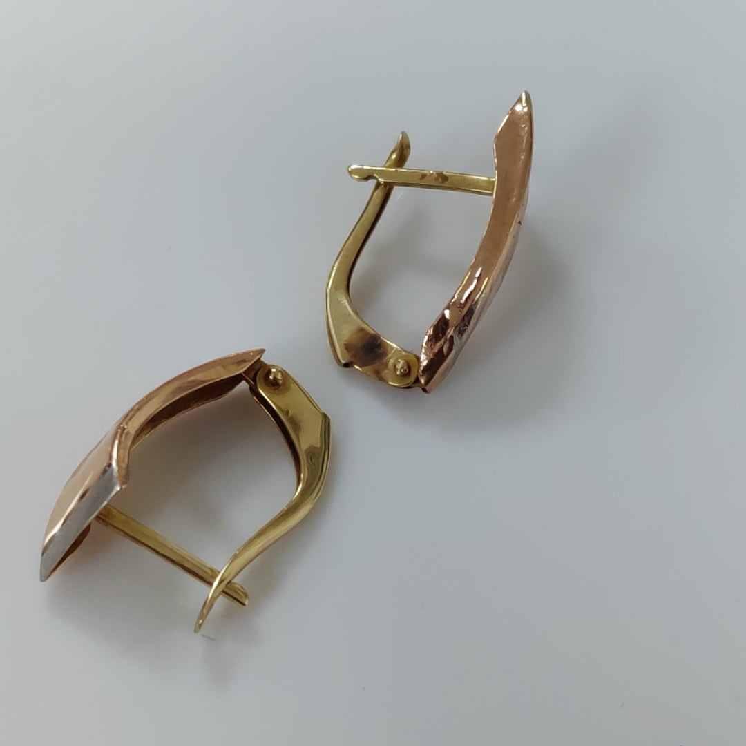 ARETES PAR ORO 14 K 2,10 GRMS (SEMINUEVO)