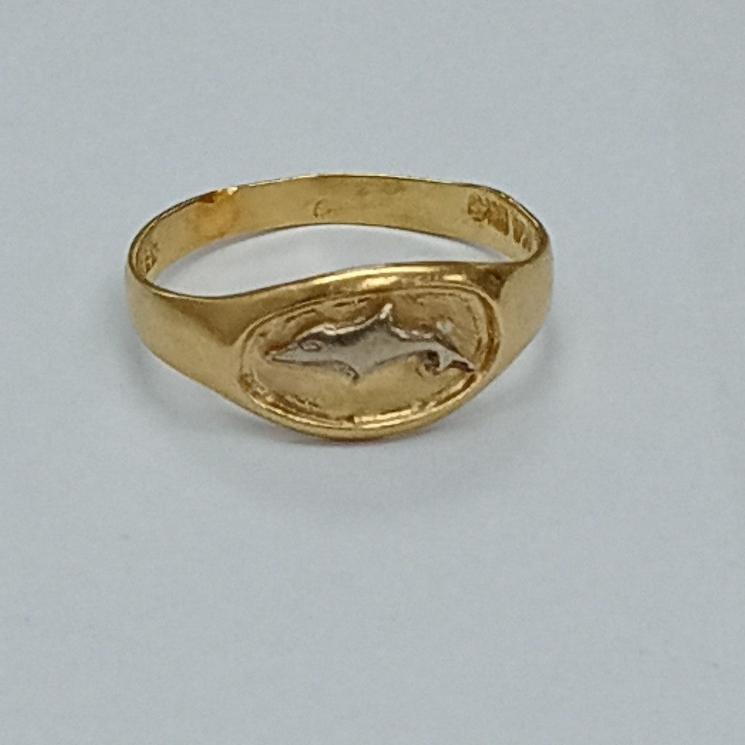 ANILLITO ORO COMBINADO 14 K 1,70 GRMS (SEMINUEVO)