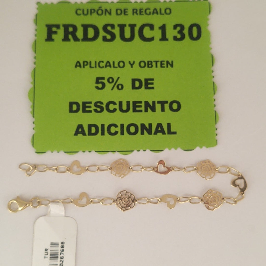 PULSERAS DAMA ORO 14K 2.6 (NUEVO)