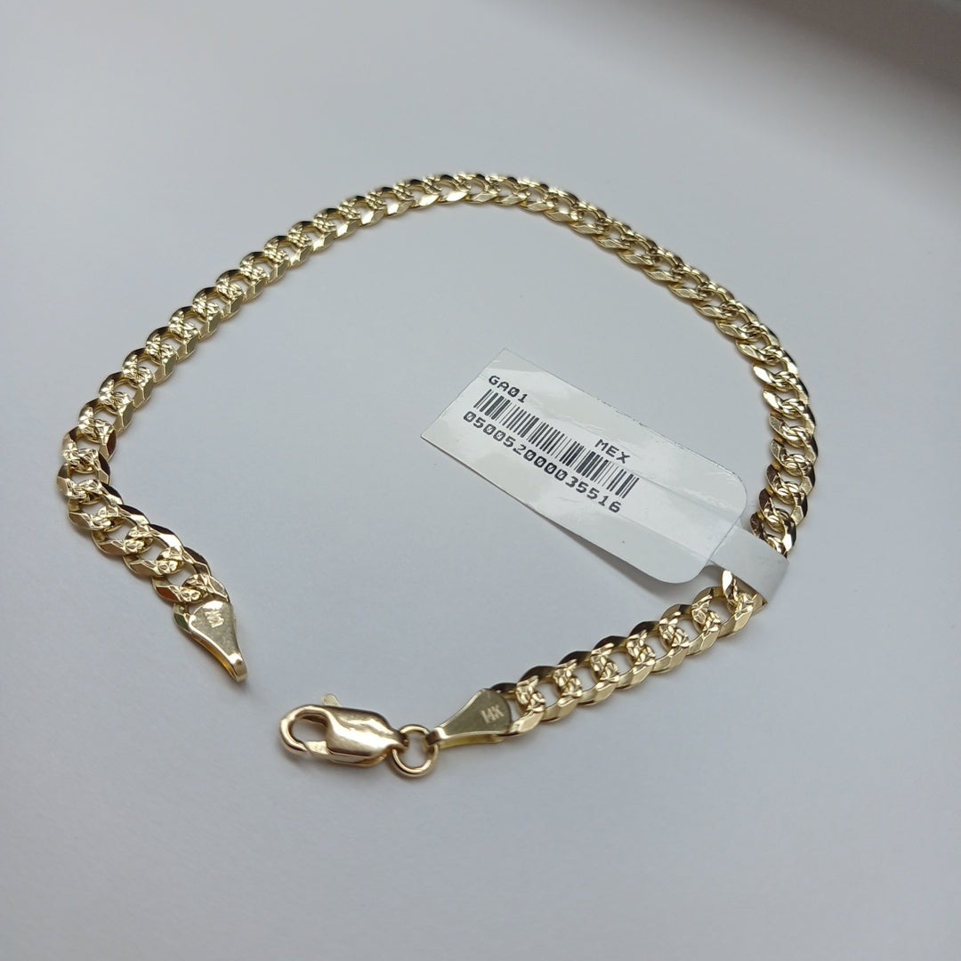 PULSERA BARBADA 14K 21 CM 7.5 GR (NUEVO)