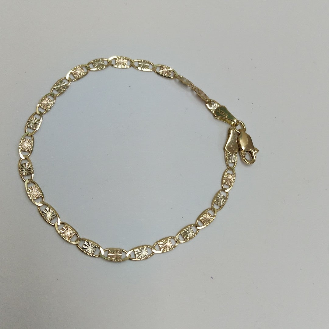 PULSERA GUCHI 14K 18 CM 3.1 GR (NUEVO)