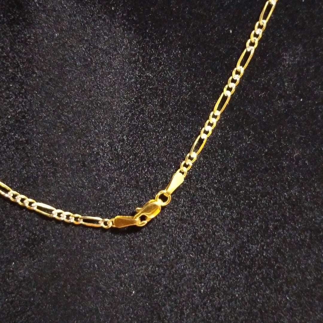CADENA 3X1 DIAMANTADA 14K 55 CM 4.8 GR (NUEVO)