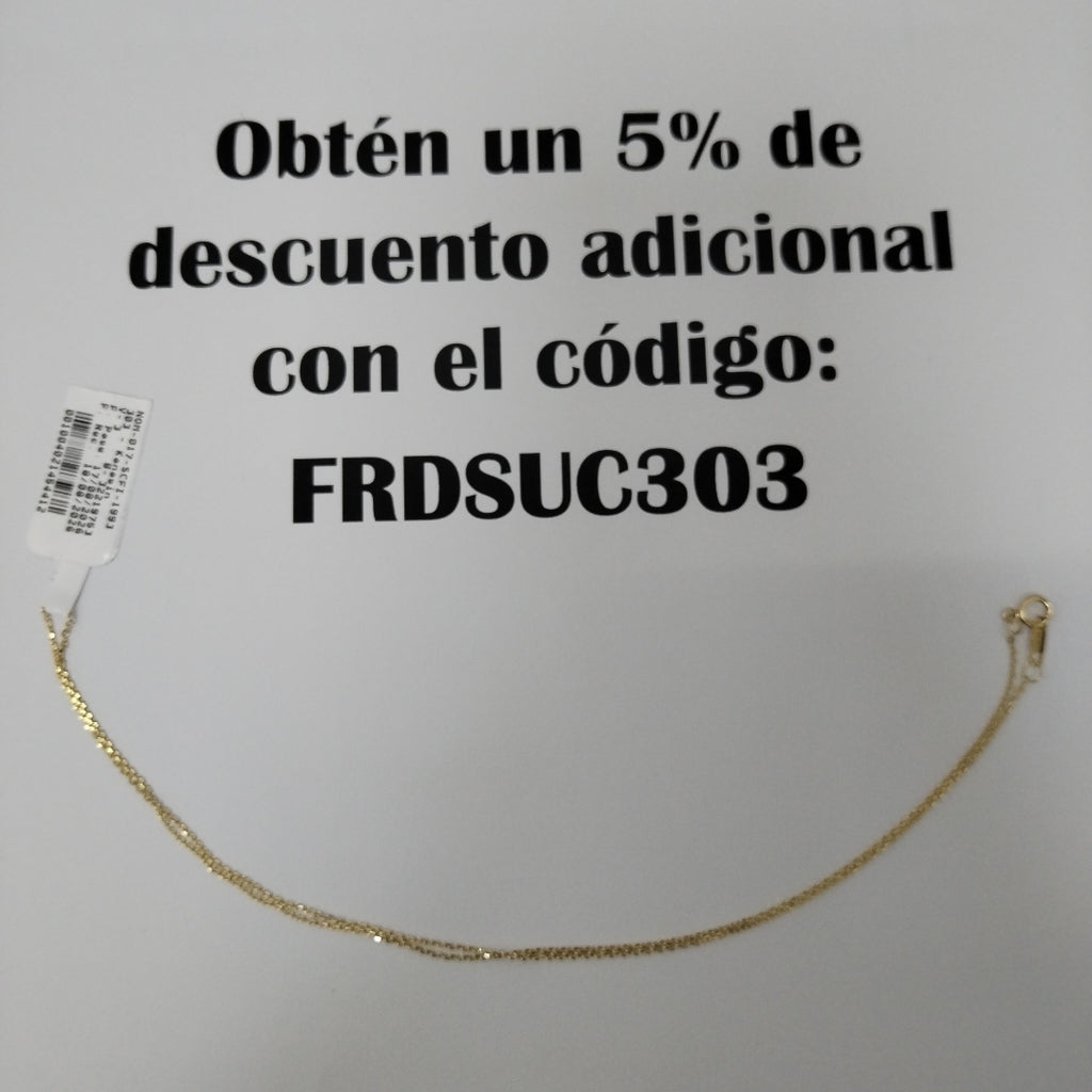 CADENA ORO 14 K 1.6 GRMS (SEMINUEVO)