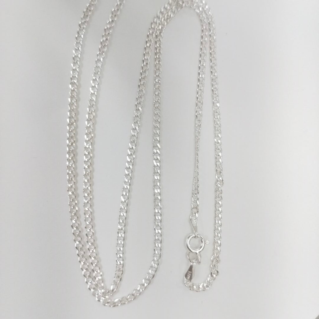 CADENA TEJIDO BARBADO PLATA .925 60 CM 5.6 GR (NUEVO)