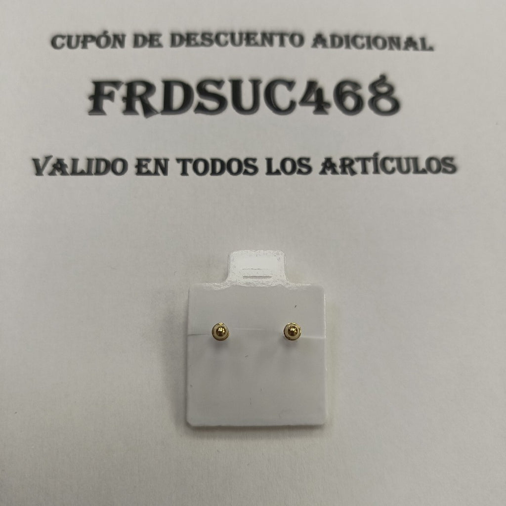 BROQUELES BROQUEL C CIRCONIA 14K 0.1501 GR (NUEVO)