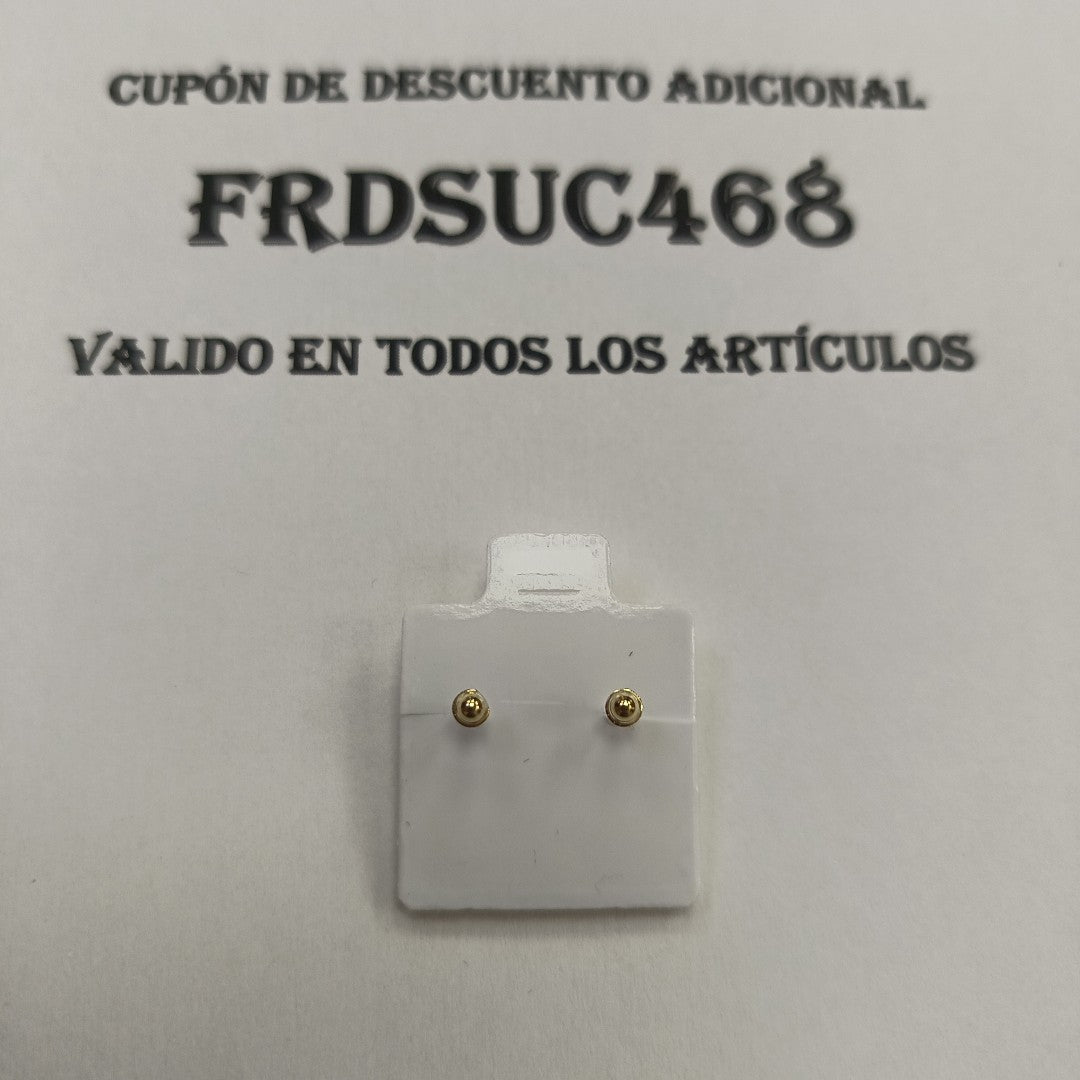 BROQUELES BROQUEL C CIRCONIA 14K 0.1501 GR (NUEVO)