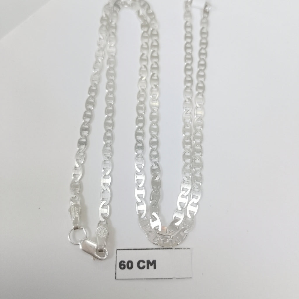 CADENA TEJIDO GUCHI PLATA .925 60 CM 9.2 GR (NUEVO)