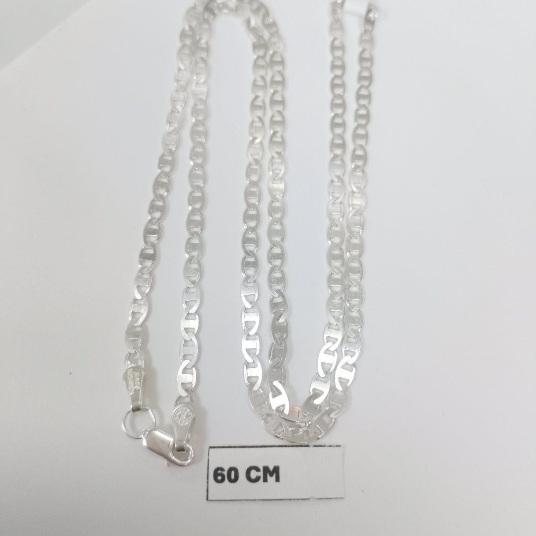 CADENA TEJIDO GUCHI PLATA .925 60 CM 9.2 GR (NUEVO)