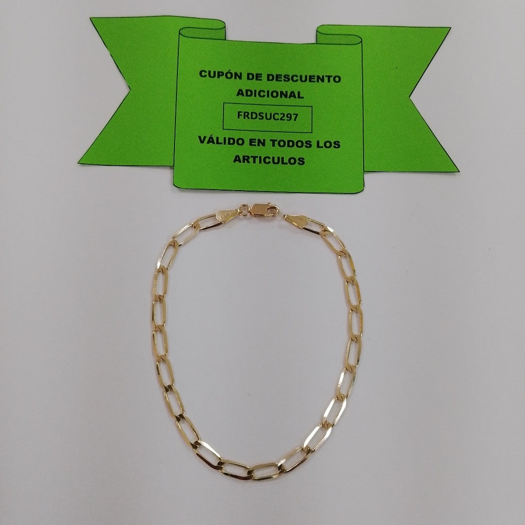 PULSERA ESLABON 14K 21 CM 4.3 GR (NUEVO)