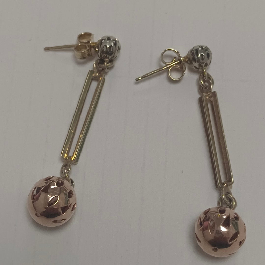 ARETES PAR ORO 14 K 3.7 GRMS (SEMINUEVO)