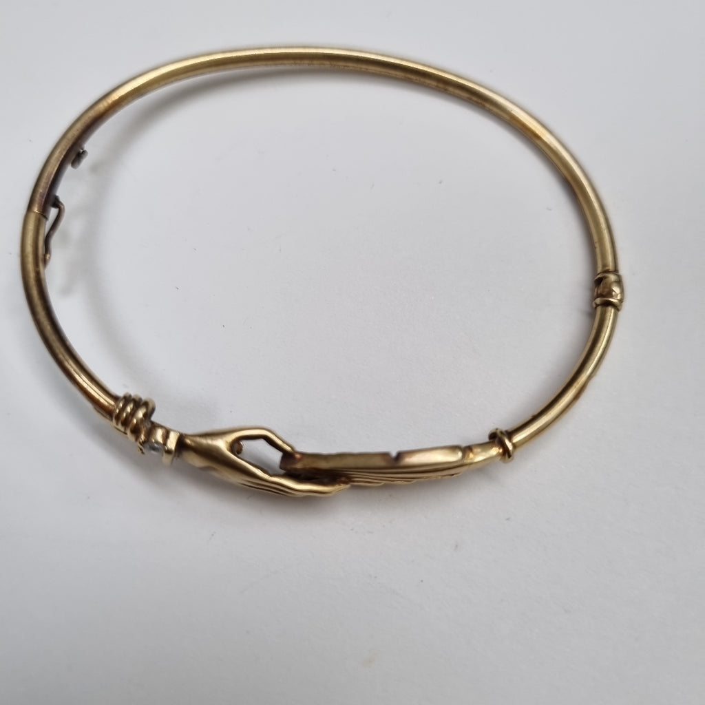 PULSERA RIGIDA ORO 14 K 8.4 GRMS (SEMINUEVO)