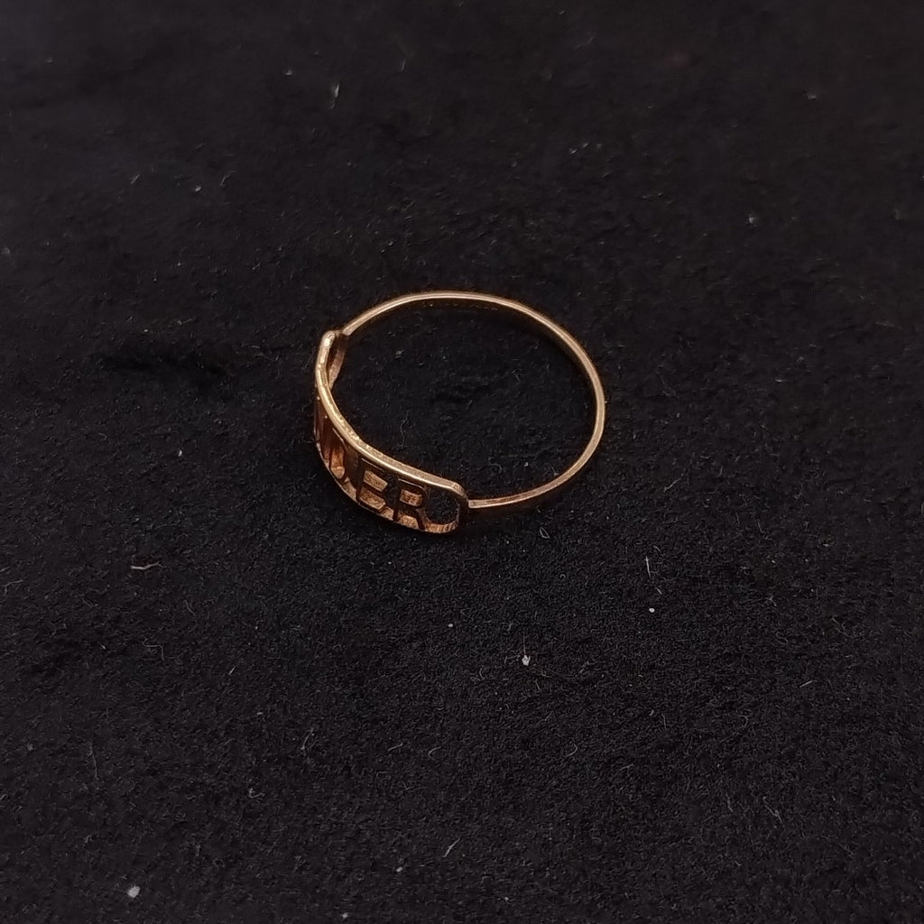 ANILLO ORO 10 K 0,50 GRMS (SEMINUEVO)