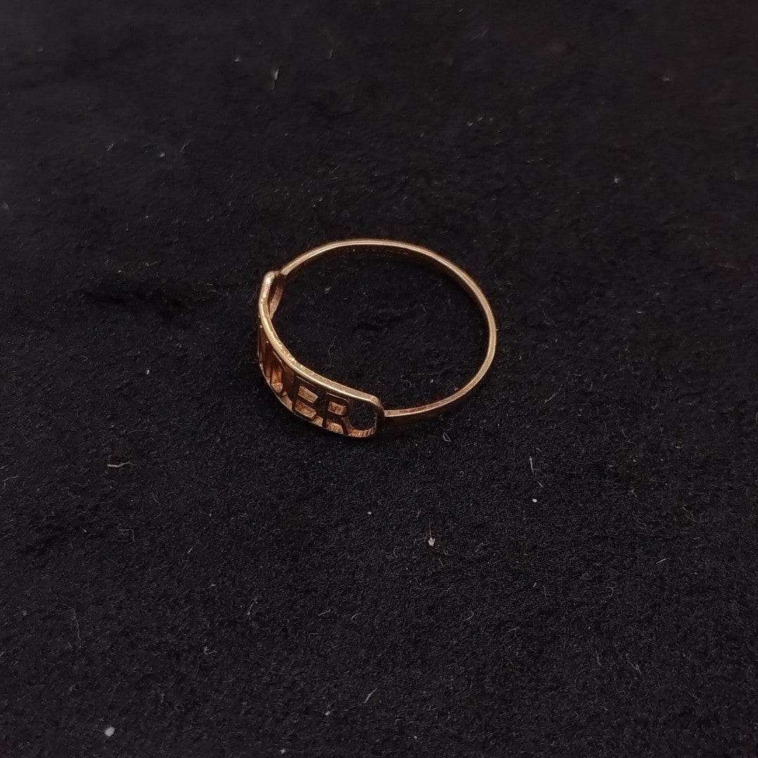 ANILLO ORO 10 K 0,50 GRMS (SEMINUEVO)