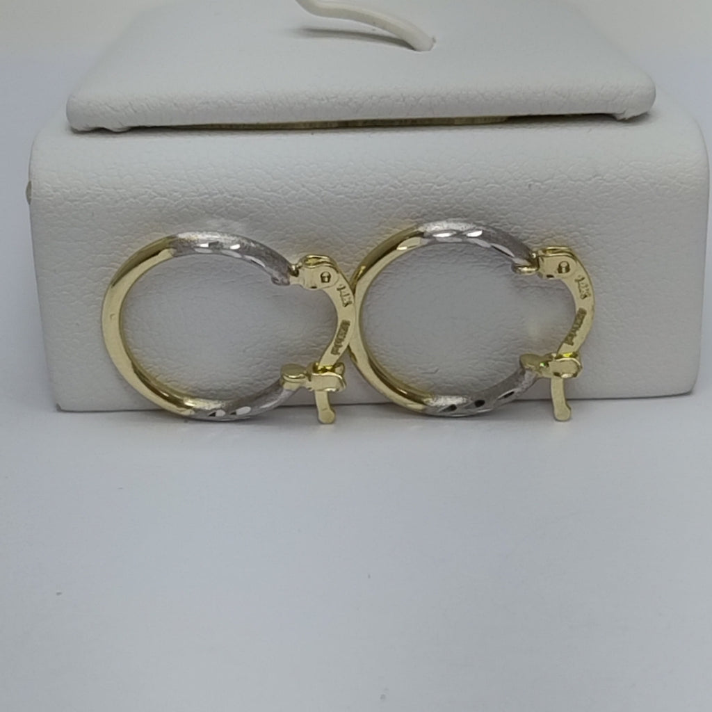 ARETES ARRACADAS COMBINADAS 14K 1.1 GR (NUEVO)