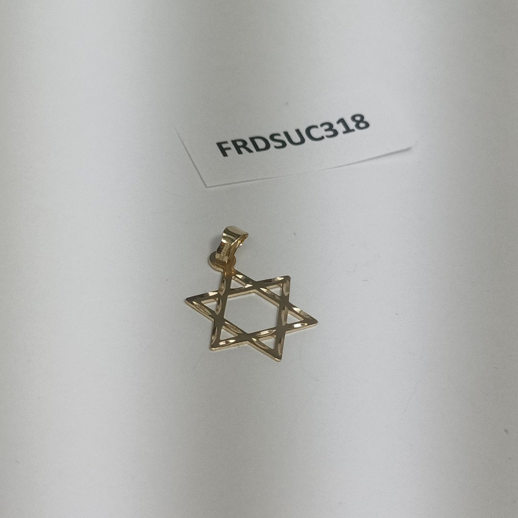 DIJE TEJIDO ESTRELLA DE DAVID 14K 0.5 GR (NUEVO)
