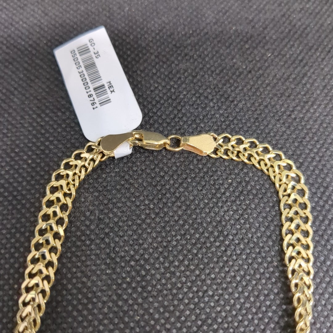 PULSERA ESCLAVA CHINO 14K 21 CM 9.8 GR (NUEVO)