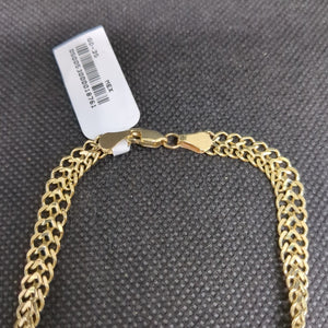 PULSERA ESCLAVA CHINO 14K 21 CM 9.8 GR (NUEVO)
