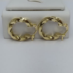 ARETES ARRACADA TORZAL 14K 2 GR (NUEVO)