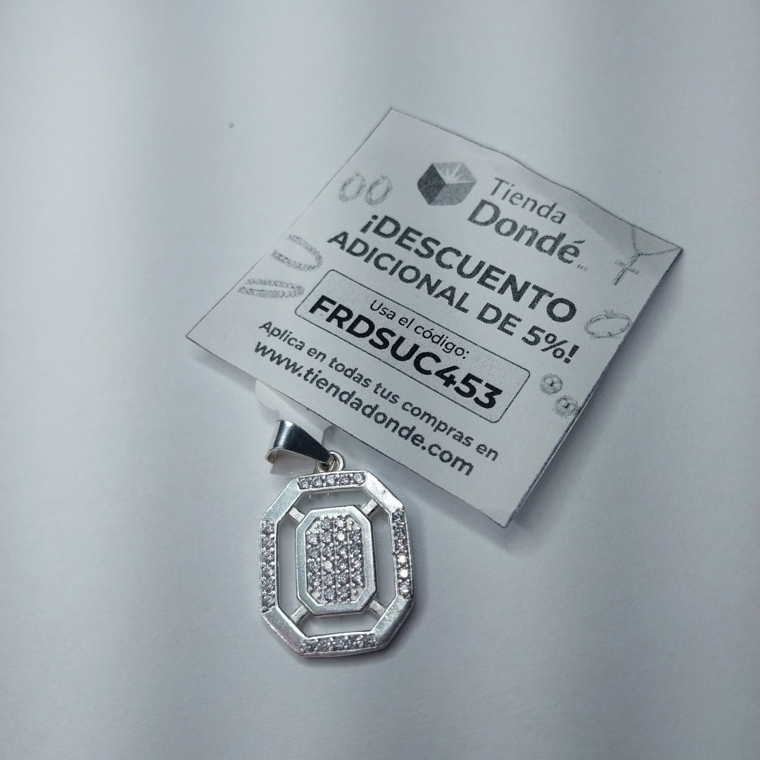 DIJE C/CIRCONIAS PLATA .925 3.4 GR (NUEVO)