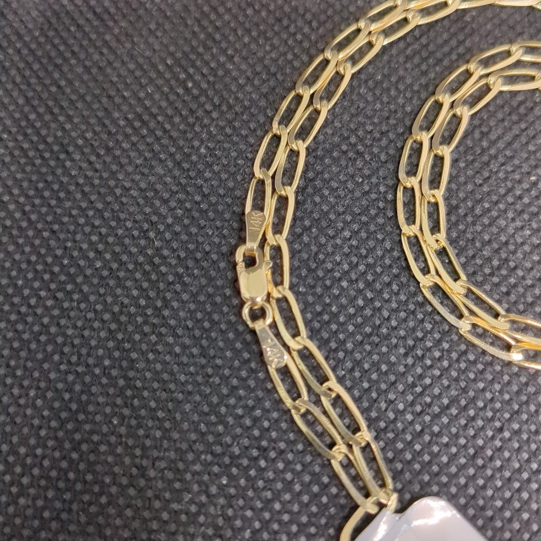 CADENA ESLABON 14K 55 CM 6.6 GR (NUEVO)