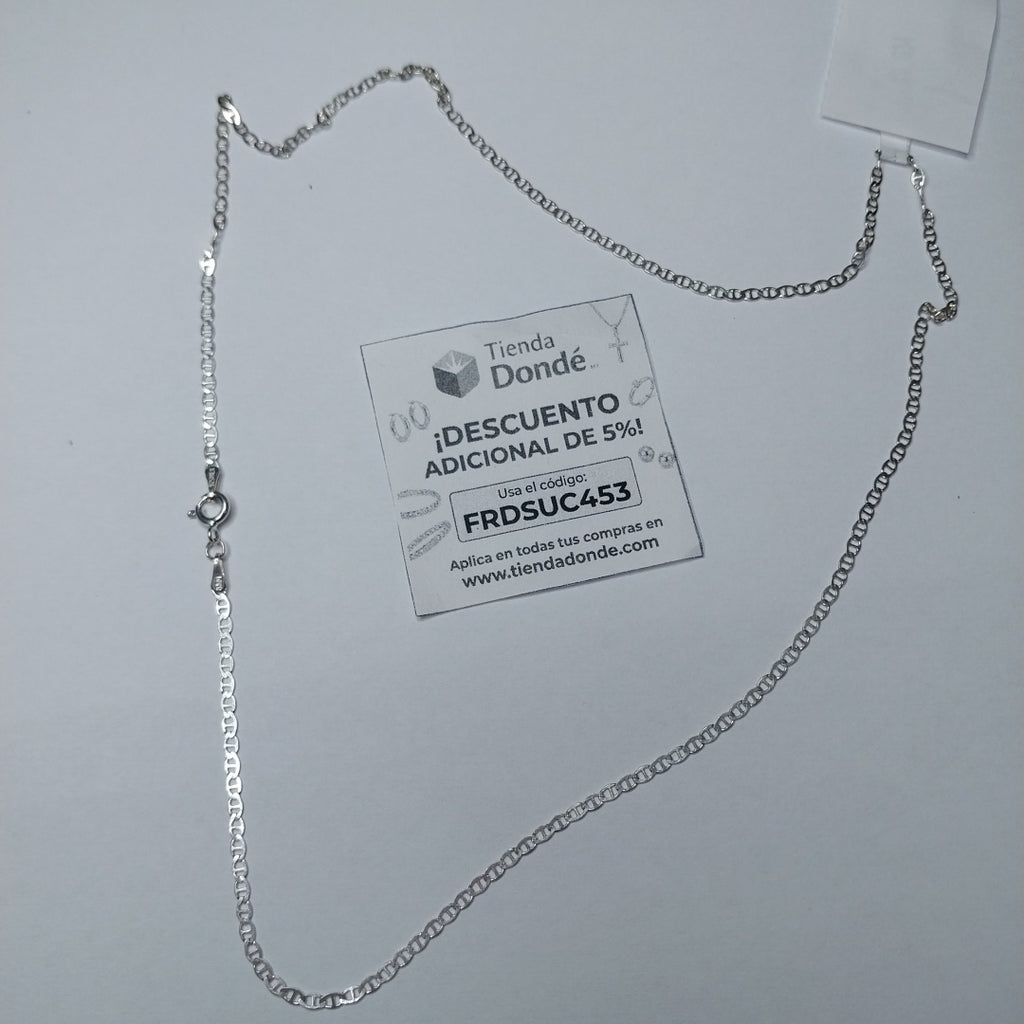 CADENA TEJIDO GUCHI PLATA .925 55 CM 3.6 GR (NUEVO)